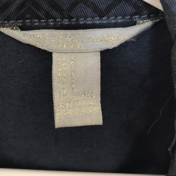 Navy Patterned Fall Jacket - Picture 2 of 3